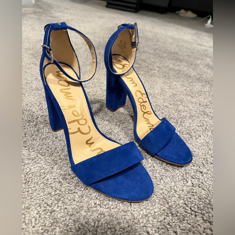 Sam Edelman Blue Suede Pumps - Picture 2 of 9